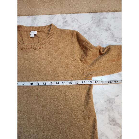 J. Crew Women's Brown Knit Round Neck Long Sleeve Pullover Sweater Size Large - Picture 5 of 6